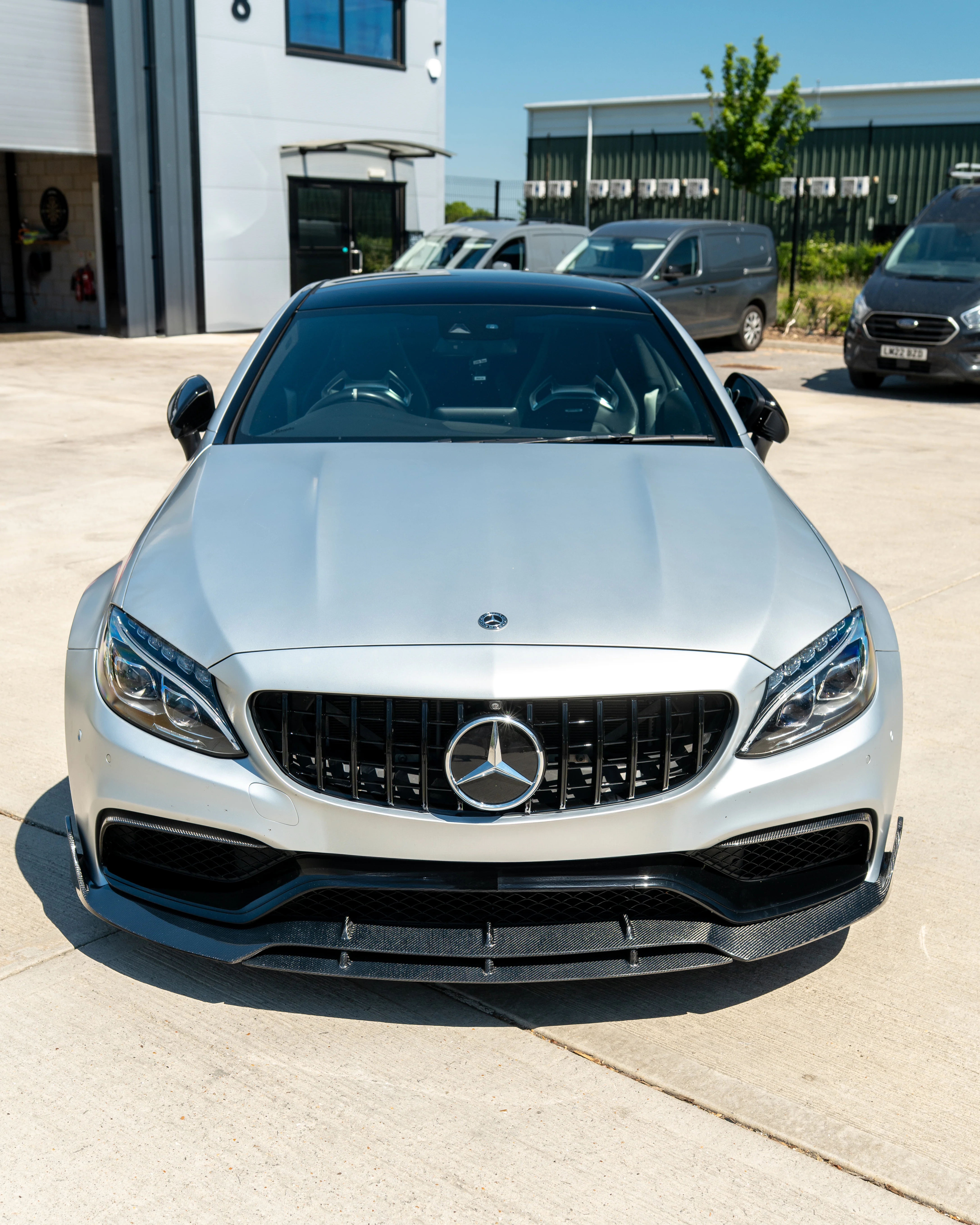 MERCEDES C63 W205 COUPE CARBON FIBRE SPLITTER V2 - Image 5