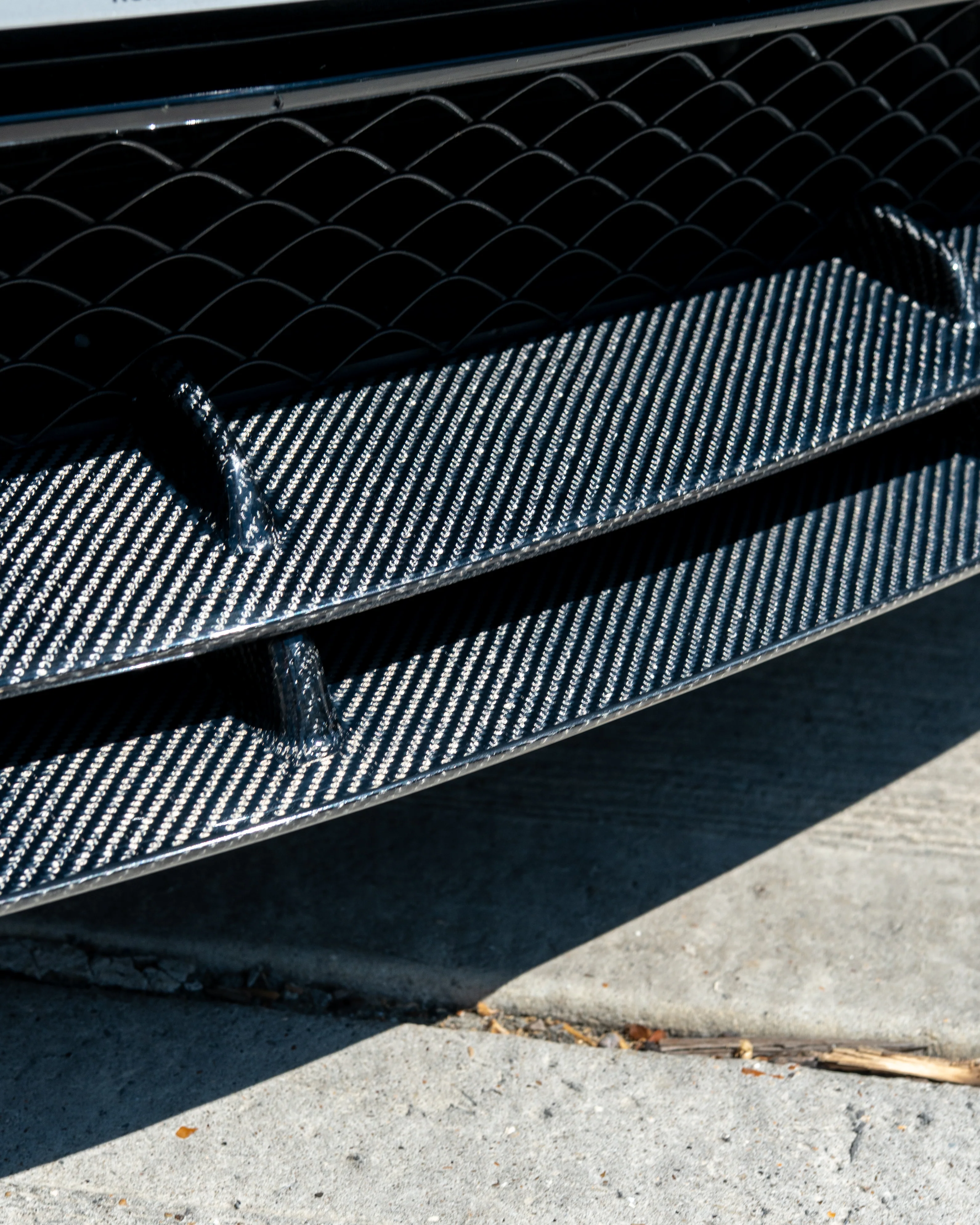 MERCEDES C63 W205 COUPE CARBON FIBRE SPLITTER V2 - Image 7