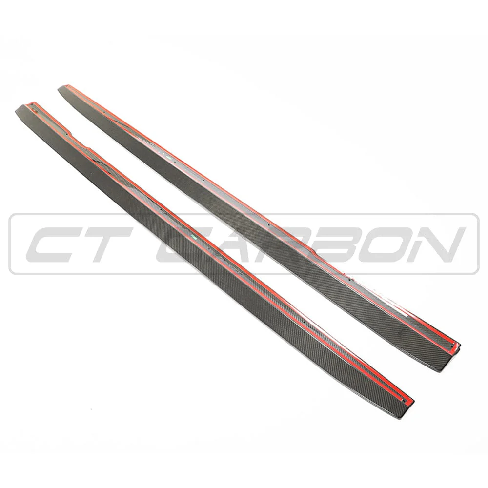 MERCEDES E63 W213 CARBON FIBRE SIDE SKIRTS - CT DESIGN - Image 7