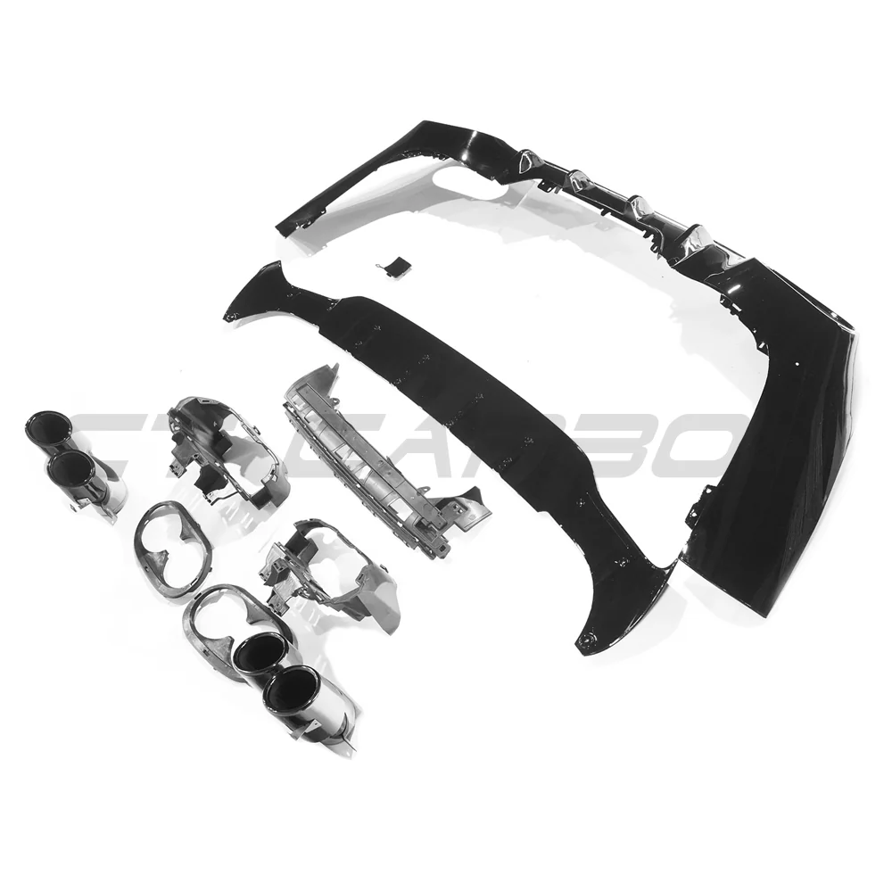 MERCEDES W118 CLA & CLA35 GLOSS BLACK QUAD TIP DIFFUSER - Image 5