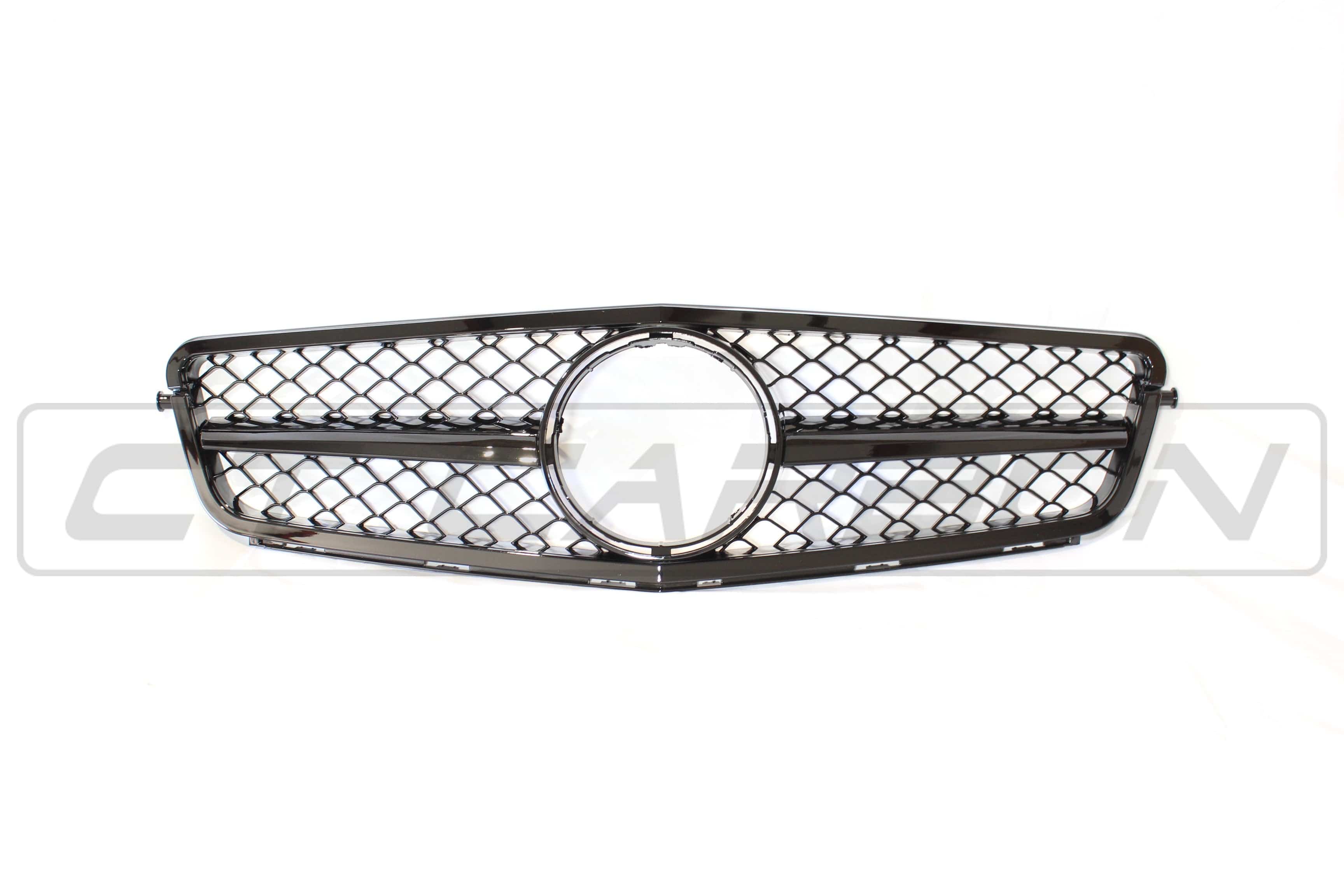 MERCEDES W204 C CLASS BLACK GRILLE - Image 3