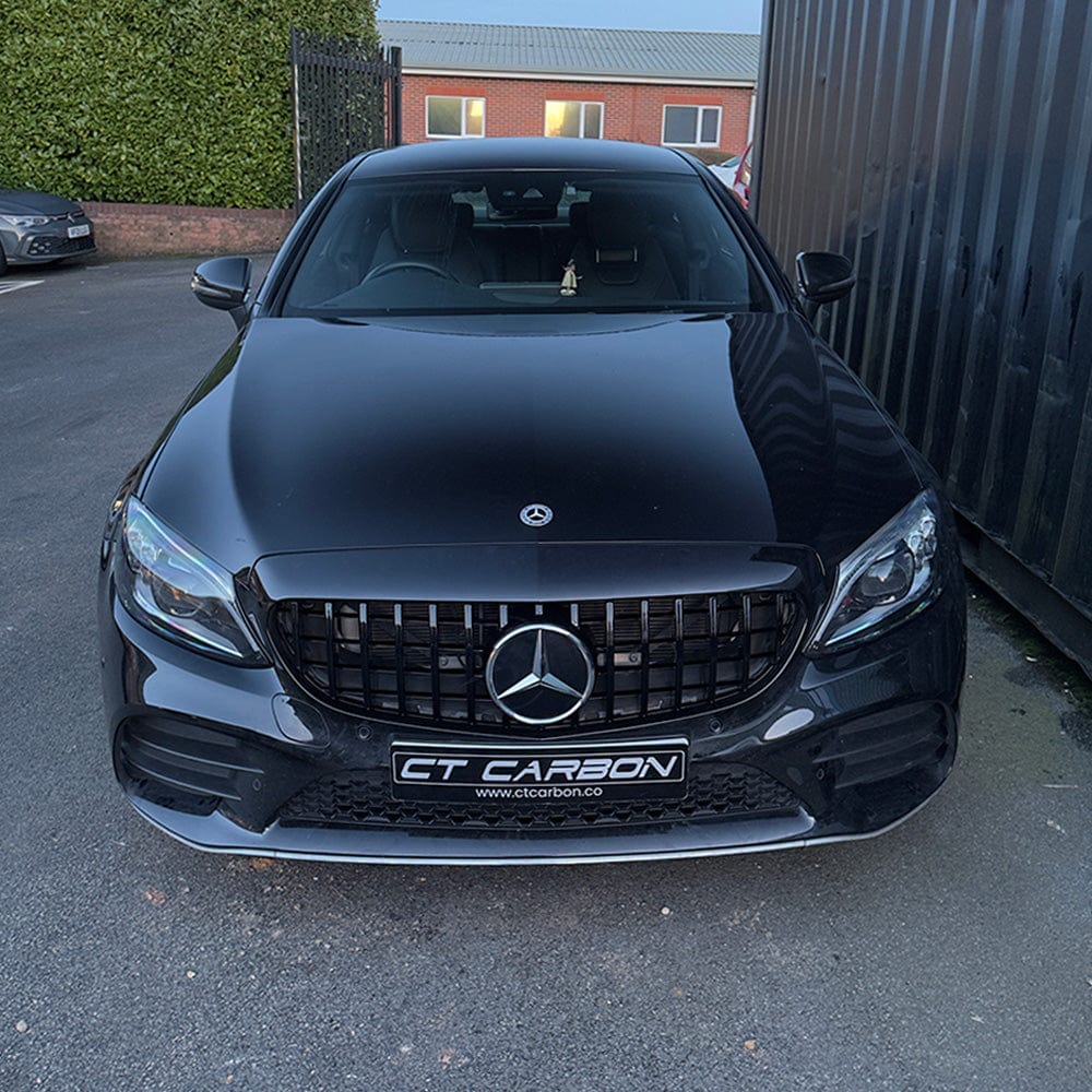 MERCEDES W205 C CLASS 2019+ AMG BLACK GRILLE (WITHOUT CAMERA) - Image 3
