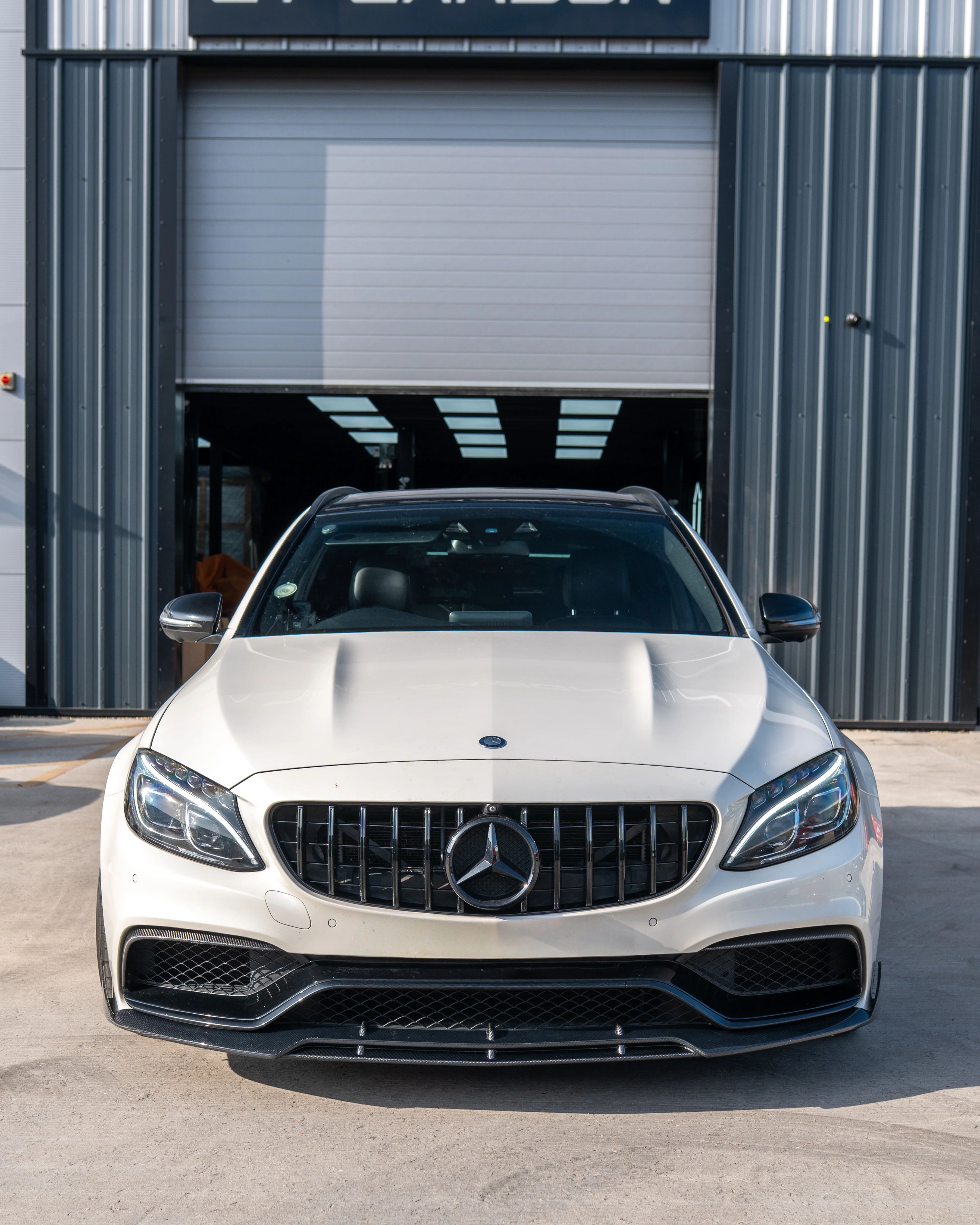 MERCEDES C63 W205 SALOON/ESTATE CARBON FIBRE SPLITTER - B-STYLE - Image 4