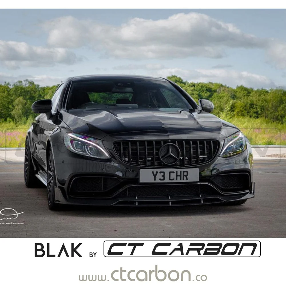 MERCEDES W205 C63 AMG 2014-2018 AMG GT BLACK GRILLE (WITHOUT CAMERA) - Image 2