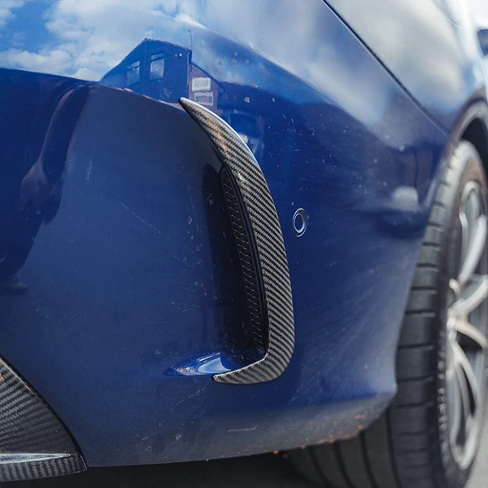 MERCEDES W205 C63 & C43 SALOON REAR BUMPER CARBON FIBRE CANARDS - Image 4