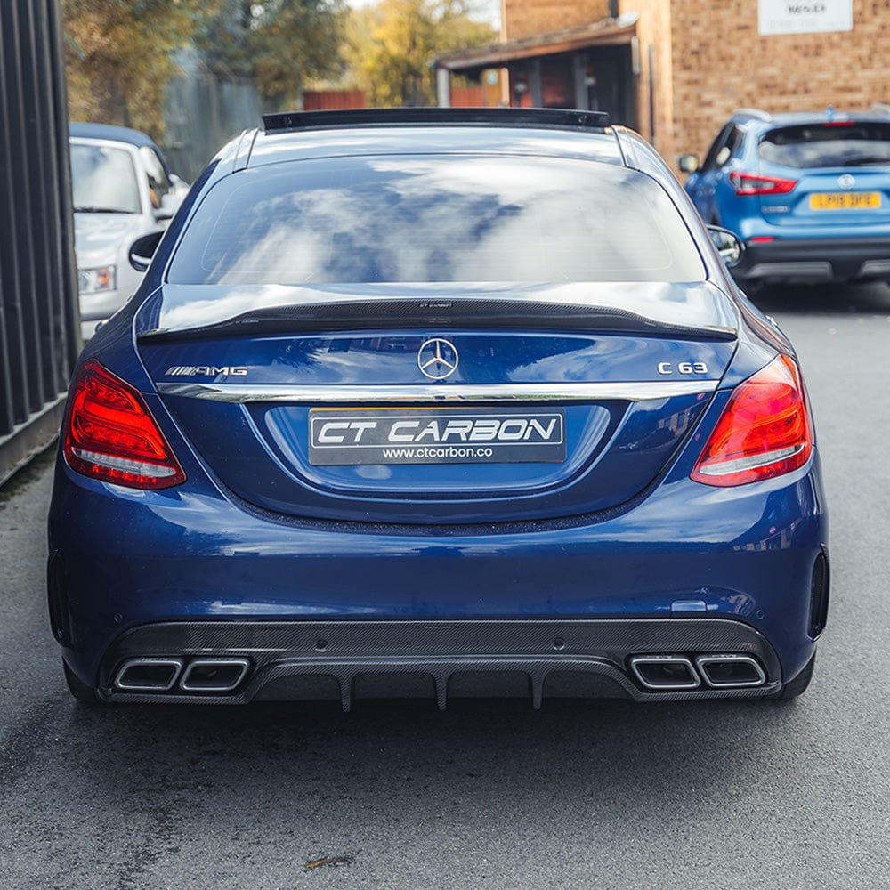 MERCEDES W205 C63 & C63S SALOON CARBON DIFFUSER - PS STYLE - Image 4