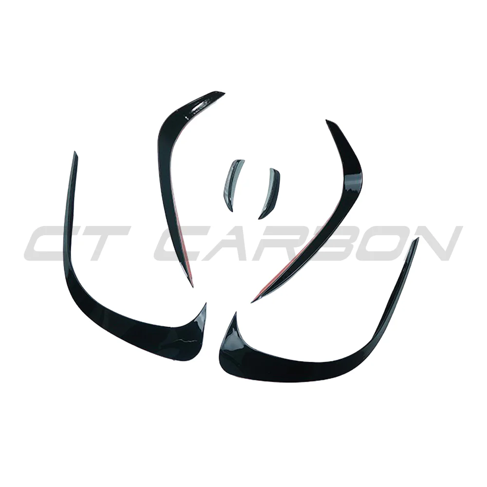 MERCEDES W206 2021+ C-CLASS GLOSS BLACK FRONT BUMPER TRIM - Image 3