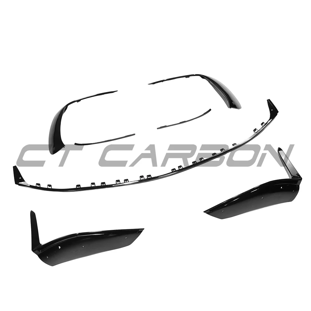 MERCEDES W206 2021+ C43 GLOSS BLACK FRONT SPLITTER - V1 - Image 3