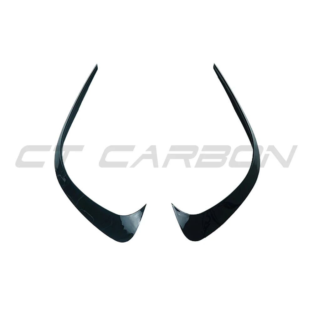 MERCEDES W206 2021+ C-CLASS GLOSS BLACK FRONT BUMPER CORNER TRIM - Image 2