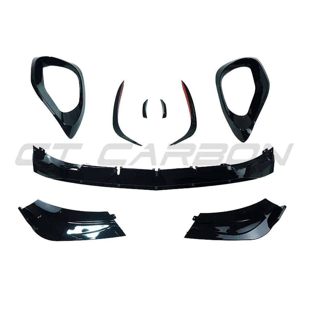 MERCEDES W206 2021+ C-CLASS GLOSS BLACK FRONT END TRIM PACK - Image 7