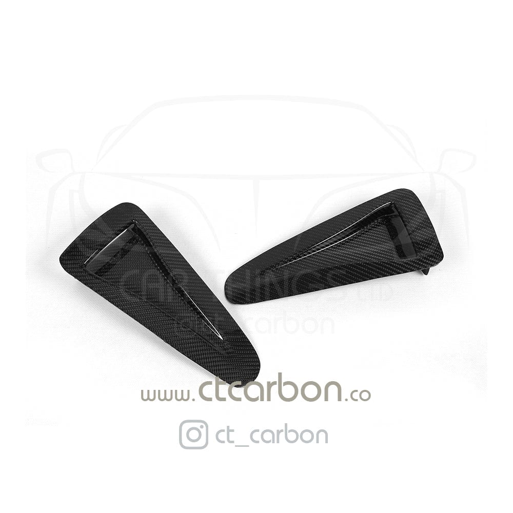 NISSAN GTR R35 CARBON FIBRE BONNET HOOD SCOOPS - Image 4