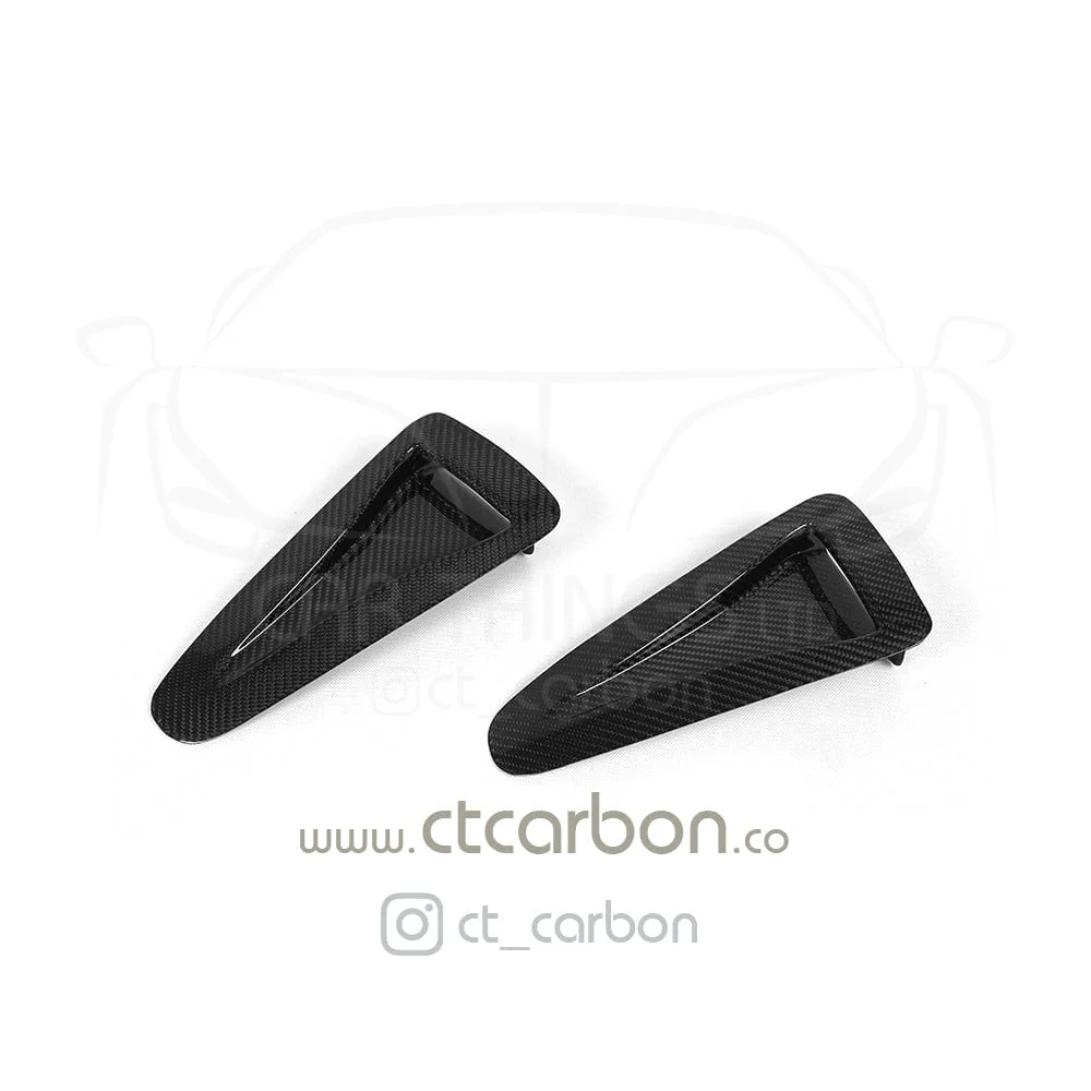 NISSAN GTR R35 CARBON FIBRE BONNET HOOD SCOOPS - Image 5