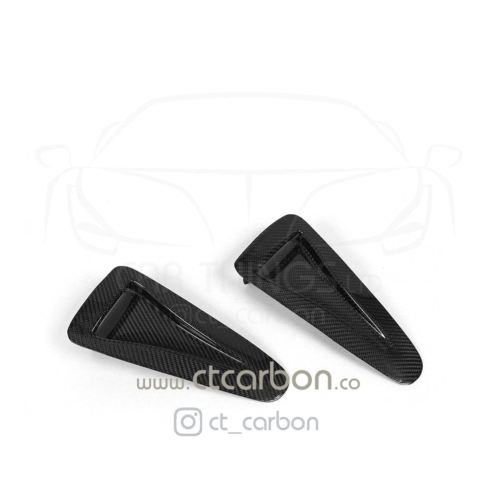 NISSAN GTR R35 CARBON FIBRE BONNET HOOD SCOOPS - Image 7