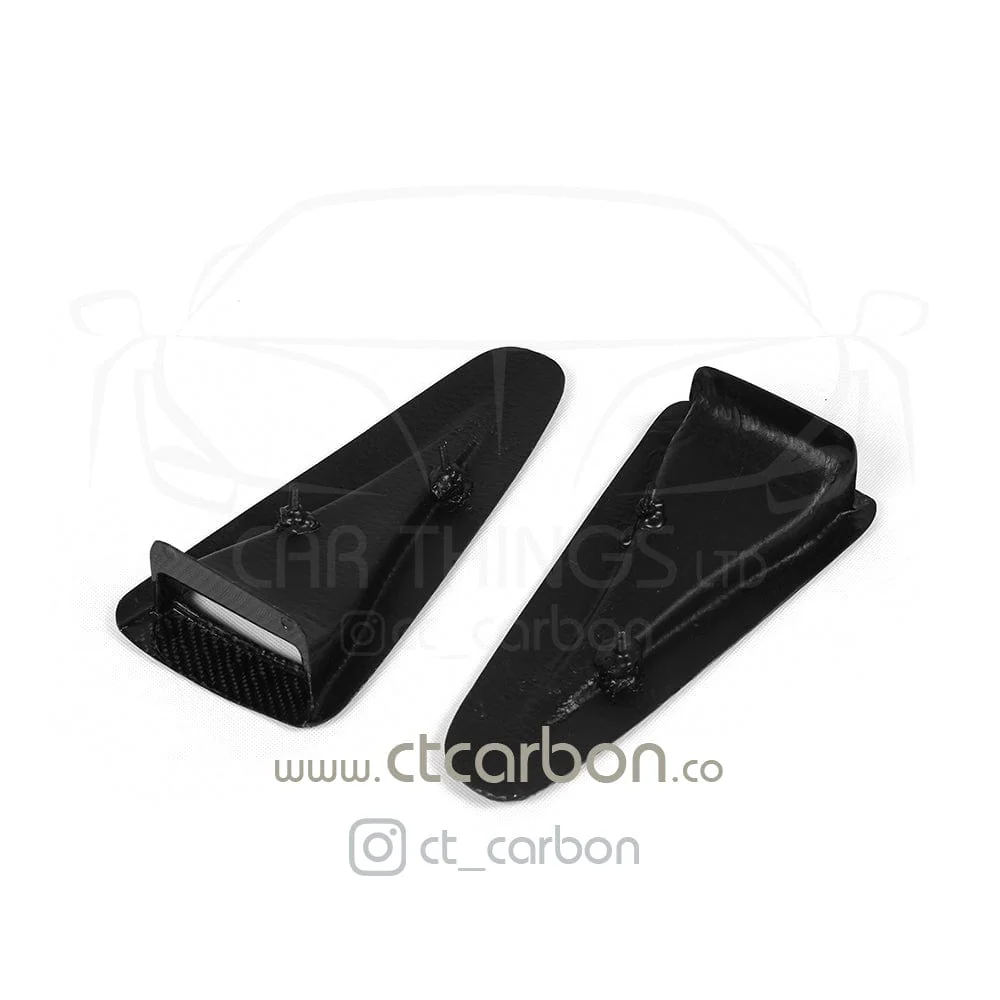 NISSAN GTR R35 CARBON FIBRE BONNET HOOD SCOOPS - Image 8