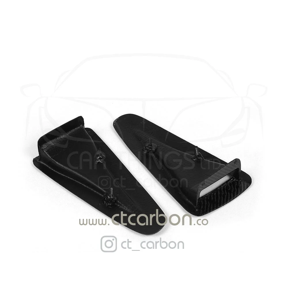 NISSAN GTR R35 CARBON FIBRE BONNET HOOD SCOOPS - Image 9