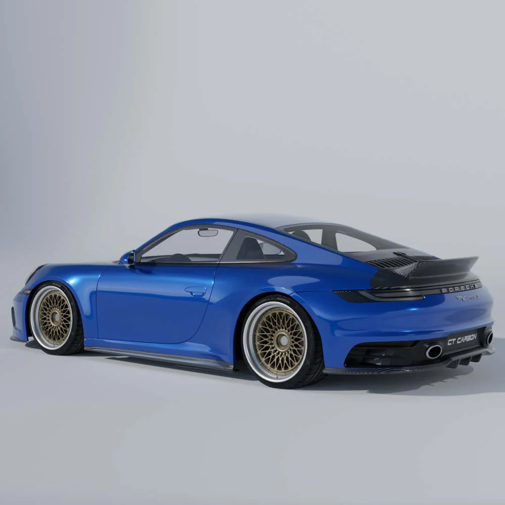 PORSCHE 911 (992.1 & 992.2) CARRERA 2019-2024 CARBON FIBRE SIDE SKIRTS - Image 4