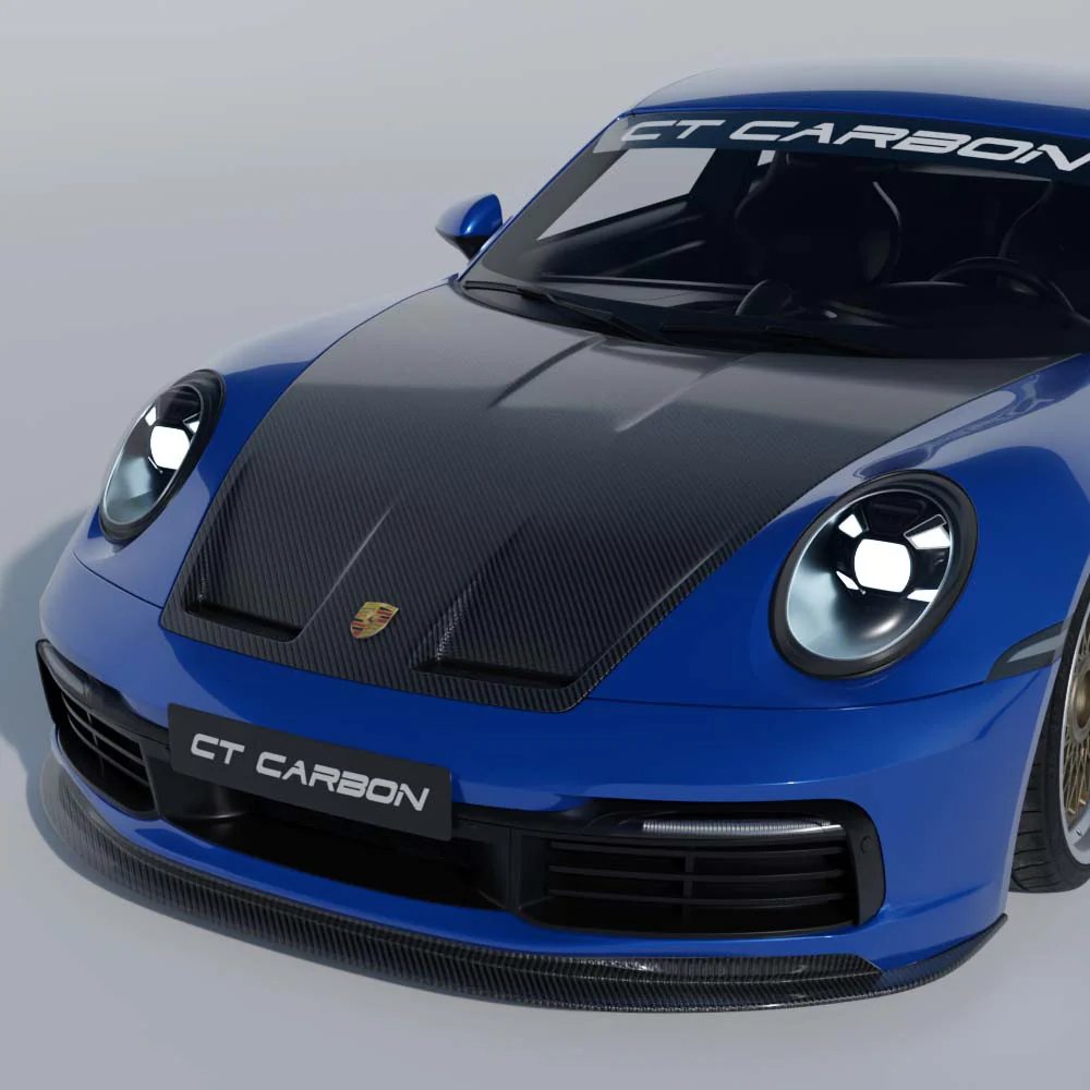 PORSCHE 911 (992.1) CARRERA 2019-2024 CARBON FIBRE BONNET/HOOD - Image 6