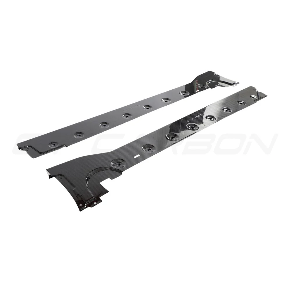PORSCHE 911 992 TURBO S CARBON FIBRE SIDE SKIRTS - CT DESIGN - Image 6