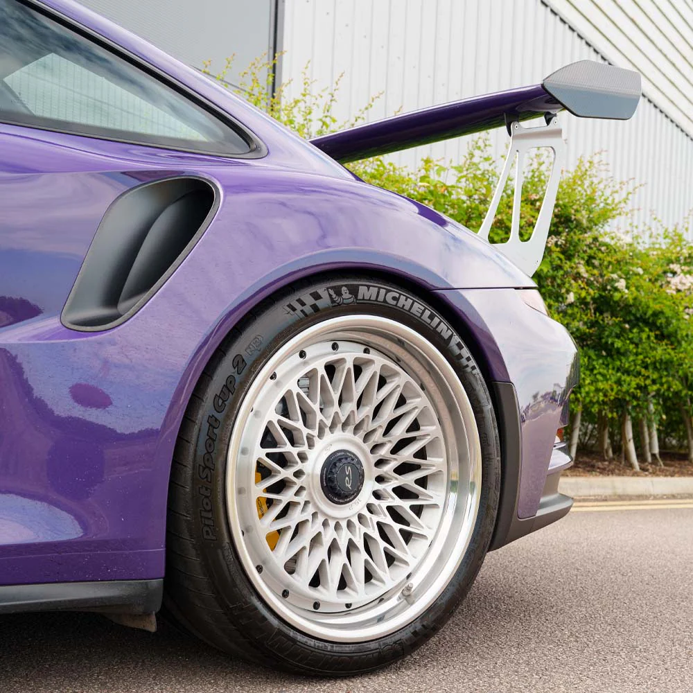 PORSCHE 911 GT2 RS/GT3 RS WING RISERS - SILVER - CT DESIGN - Image 11