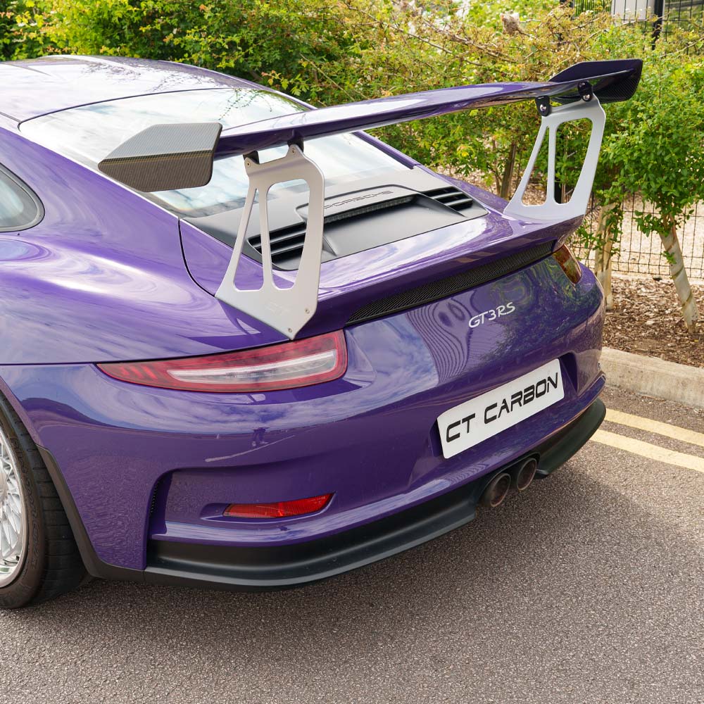 PORSCHE 911 GT2 RS/GT3 RS WING RISERS - SILVER - CT DESIGN - Image 14