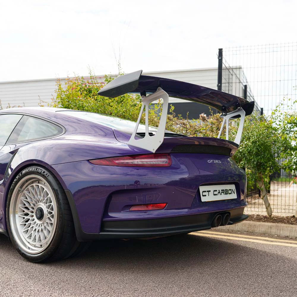 PORSCHE 911 GT2 RS/GT3 RS WING RISERS - SILVER - CT DESIGN - Image 5