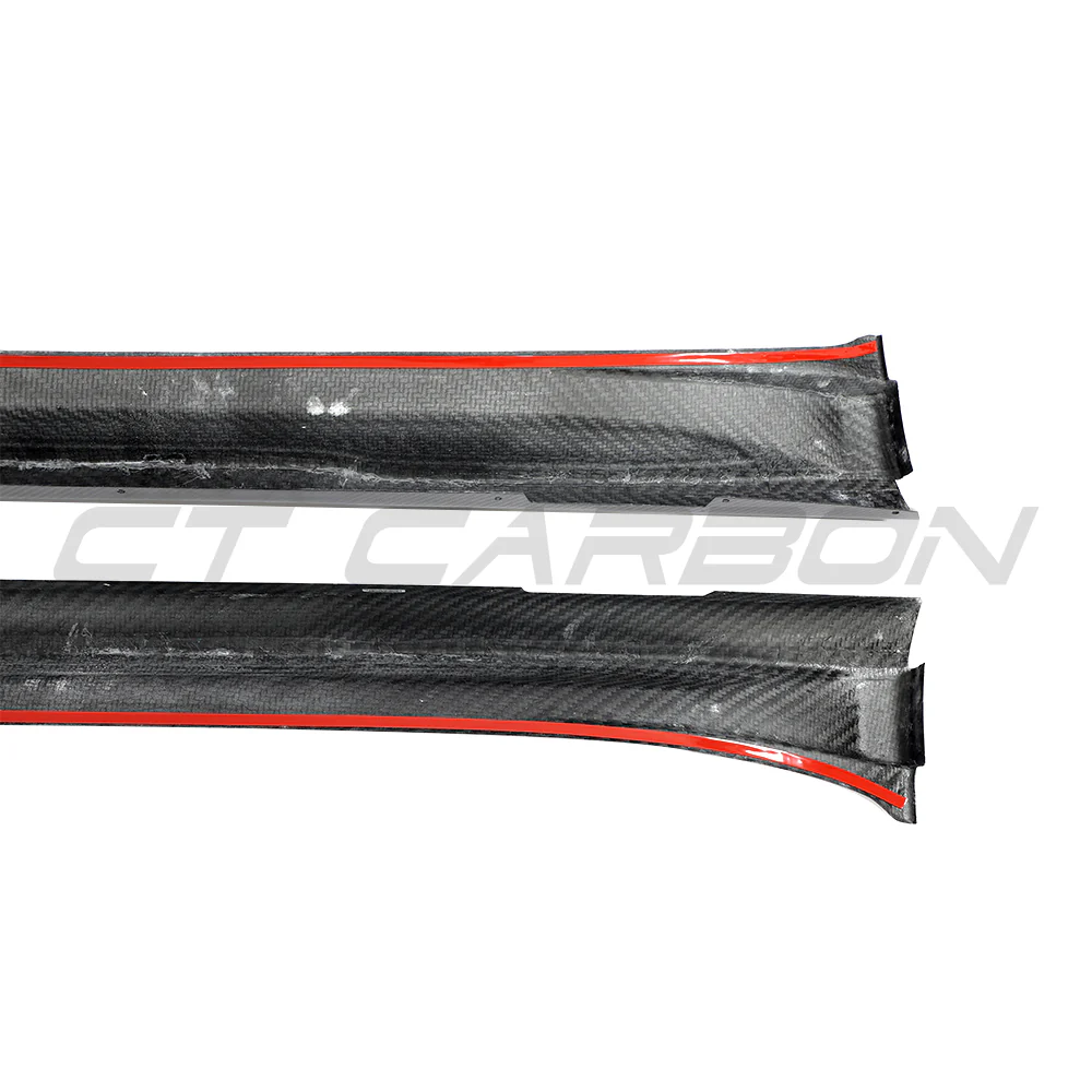 PORSCHE TAYCAN / TAYCAN 4 / TAYCAN 4S / TAYCAN GTS 2019+ CARBON FIBRE SIDE SKIRTS - Image 10