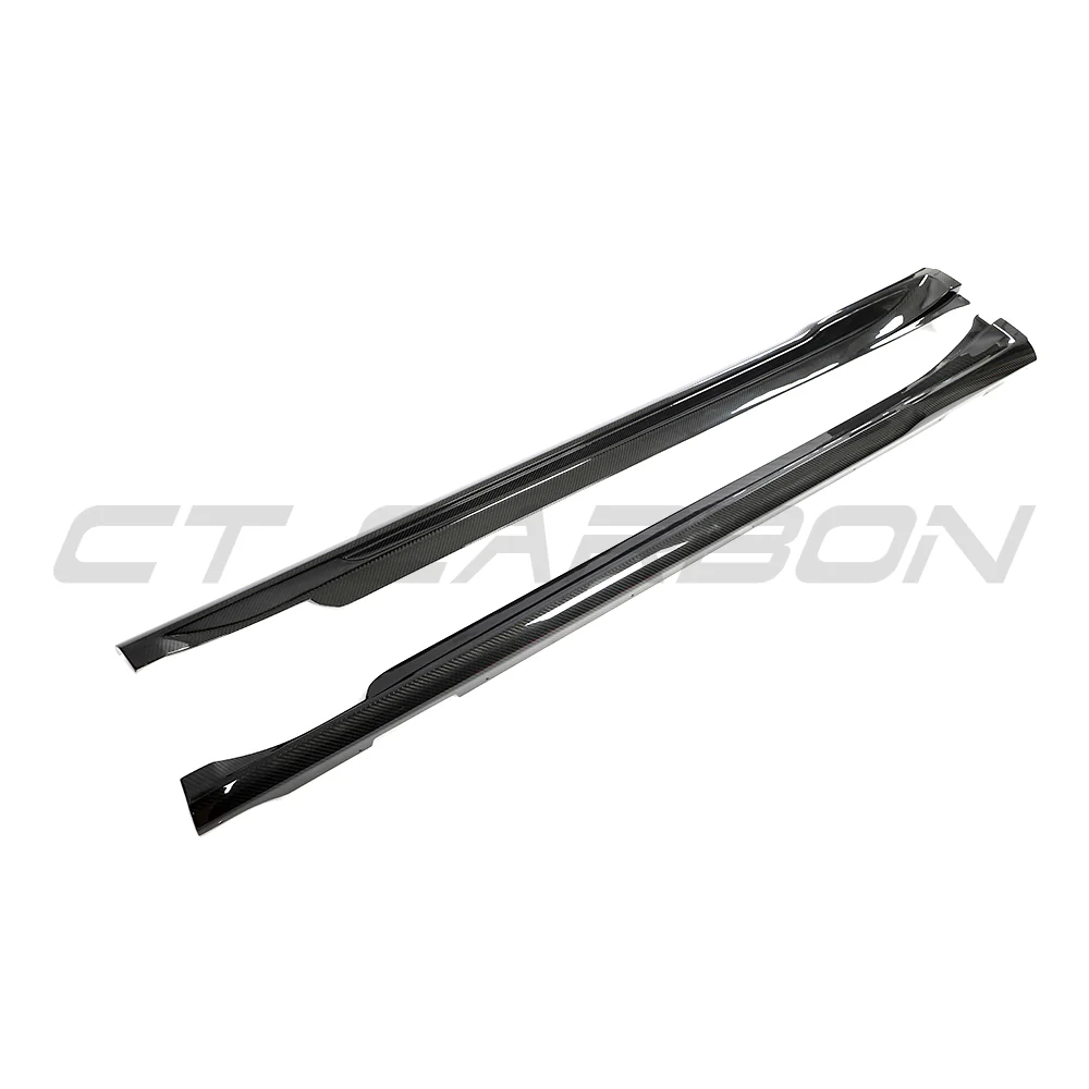 PORSCHE TAYCAN / TAYCAN 4 / TAYCAN 4S / TAYCAN GTS 2019+ CARBON FIBRE SIDE SKIRTS - Image 2