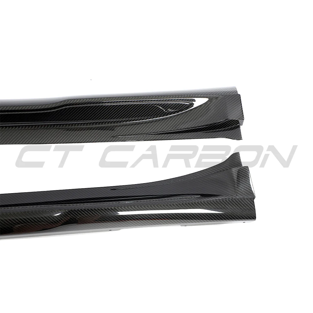 PORSCHE TAYCAN / TAYCAN 4 / TAYCAN 4S / TAYCAN GTS 2019+ CARBON FIBRE SIDE SKIRTS - Image 3