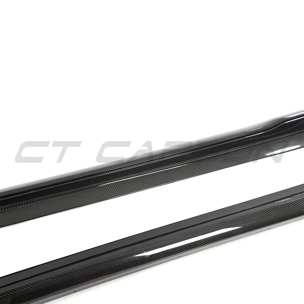 PORSCHE TAYCAN / TAYCAN 4 / TAYCAN 4S / TAYCAN GTS 2019+ CARBON FIBRE SIDE SKIRTS - Image 4