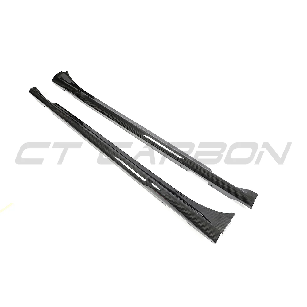 PORSCHE TAYCAN / TAYCAN 4 / TAYCAN 4S / TAYCAN GTS 2019+ CARBON FIBRE SIDE SKIRTS - Image 7
