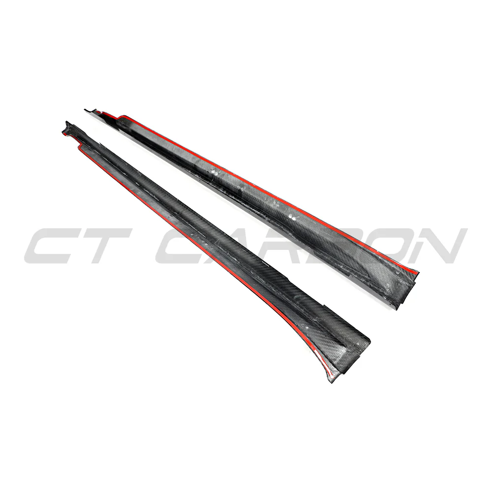 PORSCHE TAYCAN / TAYCAN 4 / TAYCAN 4S / TAYCAN GTS 2019+ CARBON FIBRE SIDE SKIRTS - Image 9