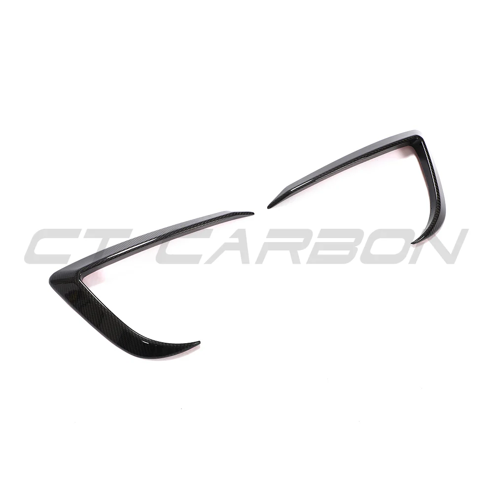 TESLA MODEL 3 2017-2023 CARBON FIBRE FRONT BUMPER CANARDS - Image 6