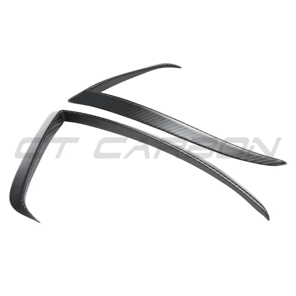 TESLA MODEL 3 2017-2023 CARBON FIBRE FRONT BUMPER CANARDS - Image 7