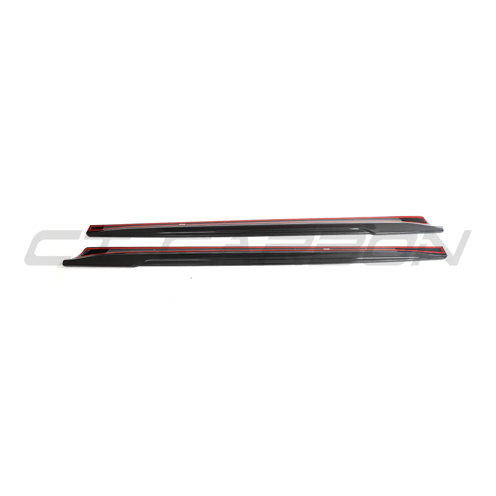 TESLA MODEL 3 2023+ CARBON FIBRE SIDE SKIRTS - V2 - Image 3