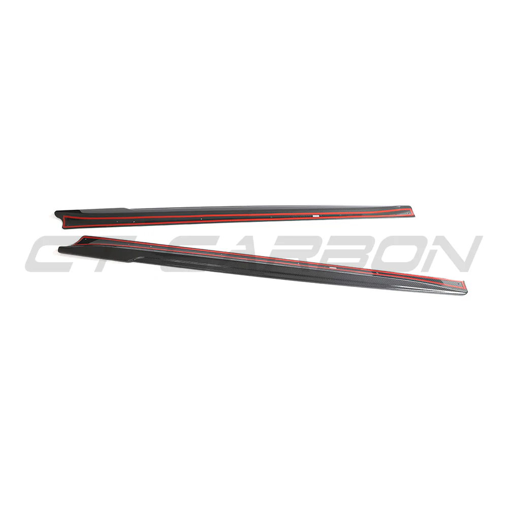 TESLA MODEL 3 2023+ CARBON FIBRE SIDE SKIRTS - V2 - Image 8