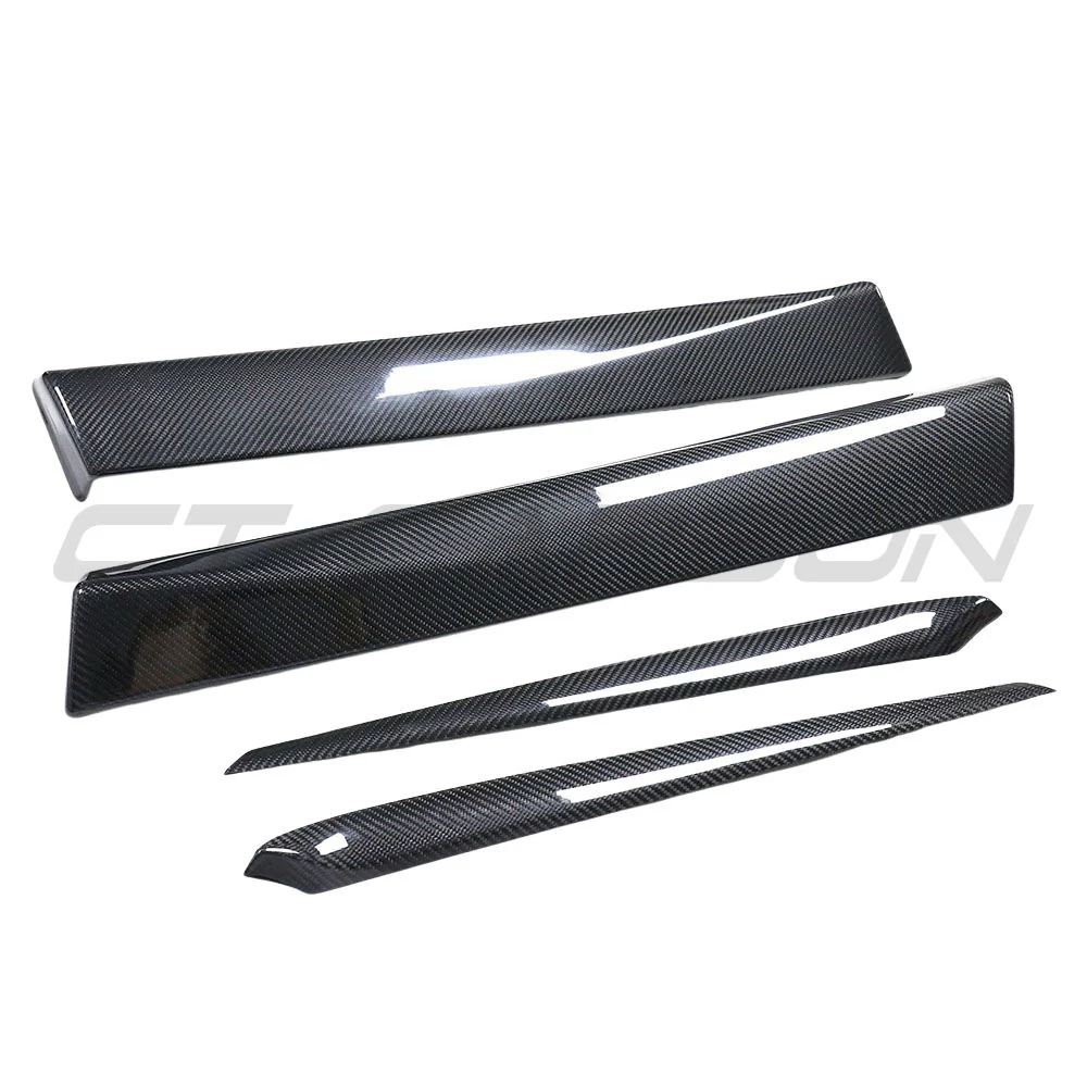 TESLA MODEL 3 FACELIFT 2023+ CARBON FIBRE INTERIOR DOOR PANEL TRIM ADD ON - Image 3