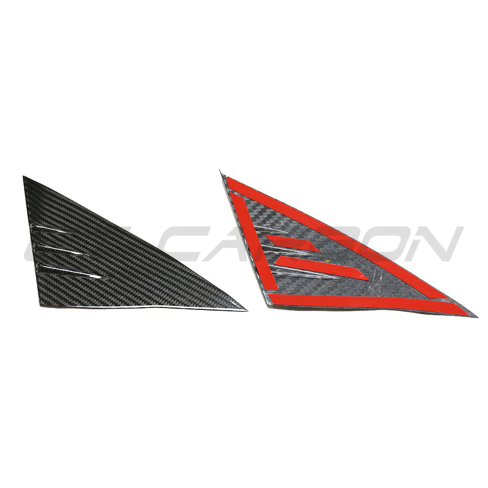 TESLA MODEL 3 & Y 2017+ CARBON FIBRE DOOR A PILLAR TRIM - Image 2