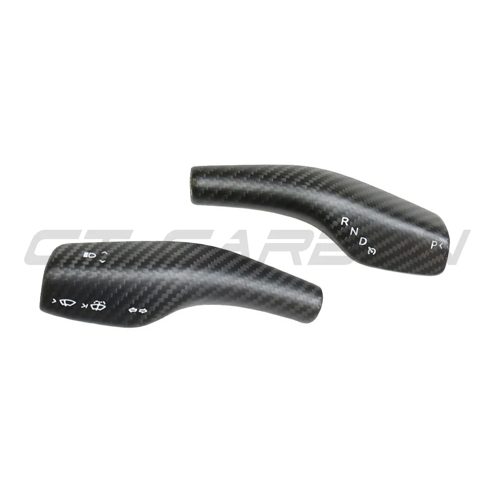 TESLA MODEL 3 & Y 2017+ MATTE CARBON FIBRE STALK COVER - Image 2
