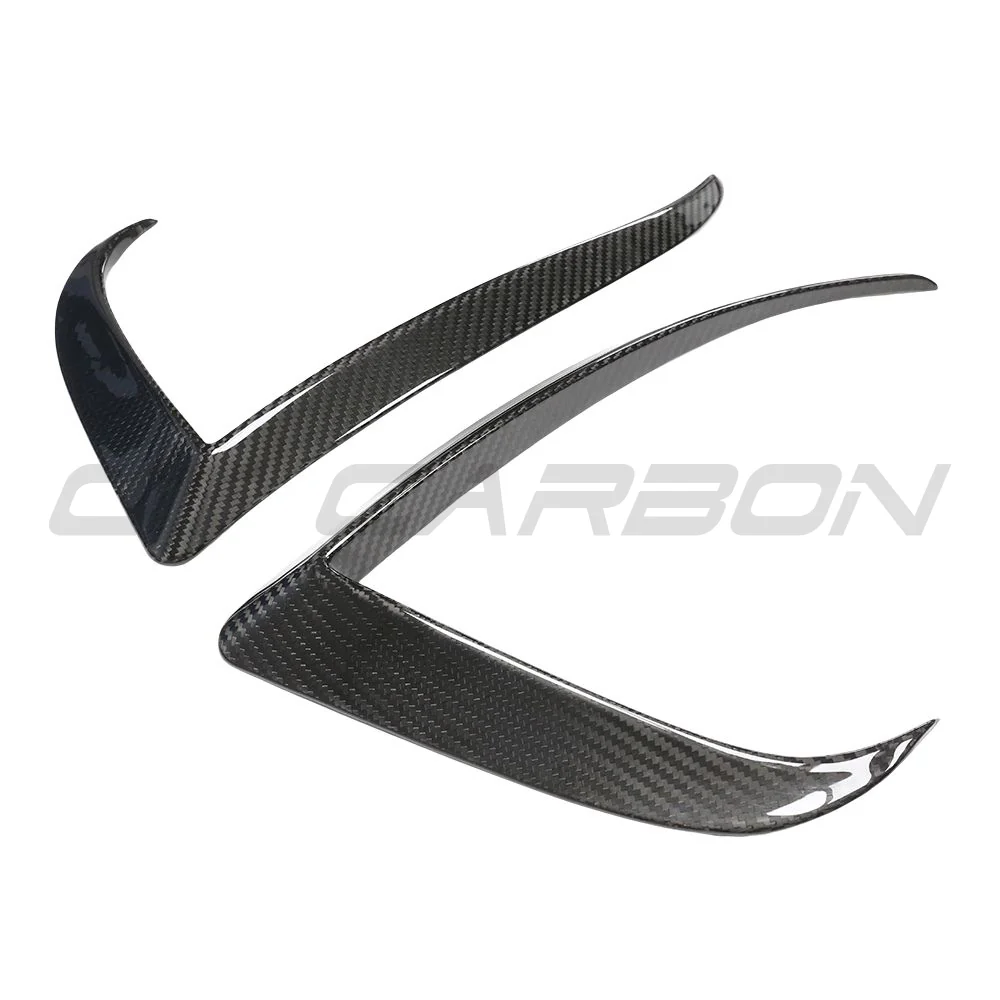 TESLA MODEL S 2021+ FACELIFT CARBON FIBRE FRONT BUMPER CANARDS - Image 6