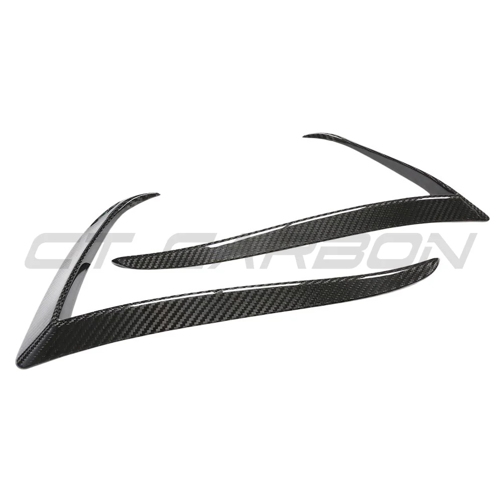 TESLA MODEL S 2021+ FACELIFT CARBON FIBRE FRONT BUMPER CANARDS - Image 7