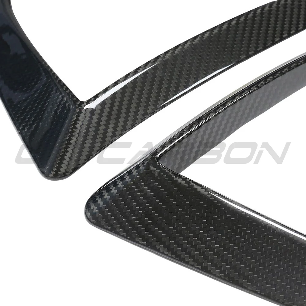 TESLA MODEL S 2021+ FACELIFT CARBON FIBRE FRONT BUMPER CANARDS - Image 8