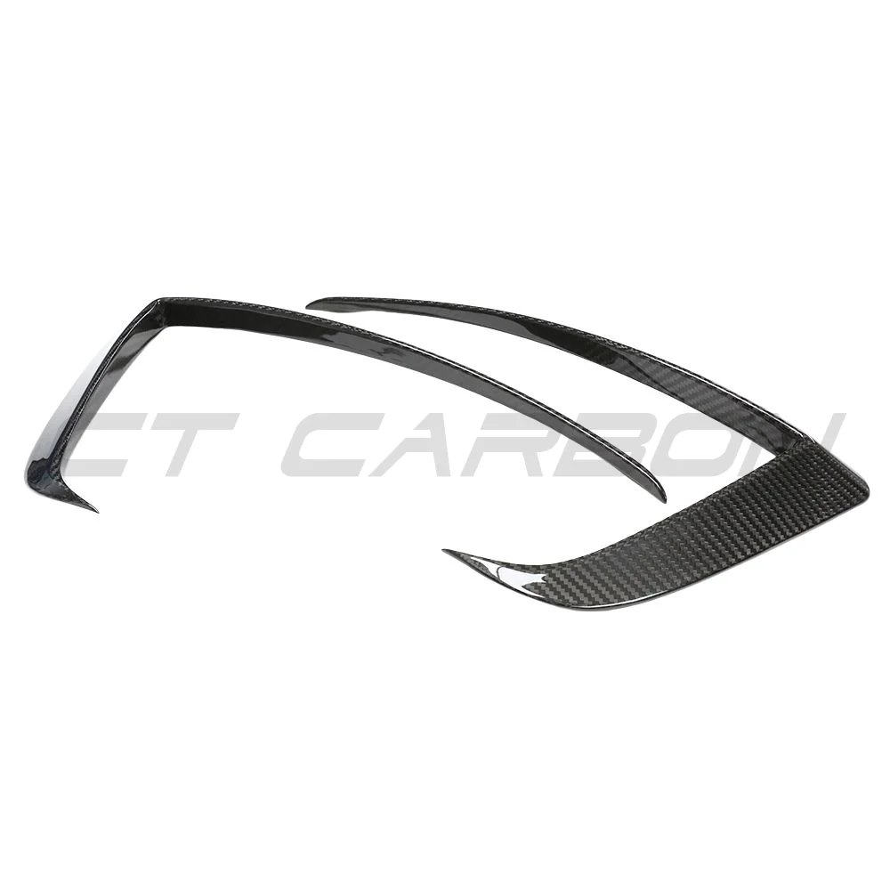 TESLA MODEL S 2021+ FACELIFT CARBON FIBRE FRONT BUMPER CANARDS - Image 9