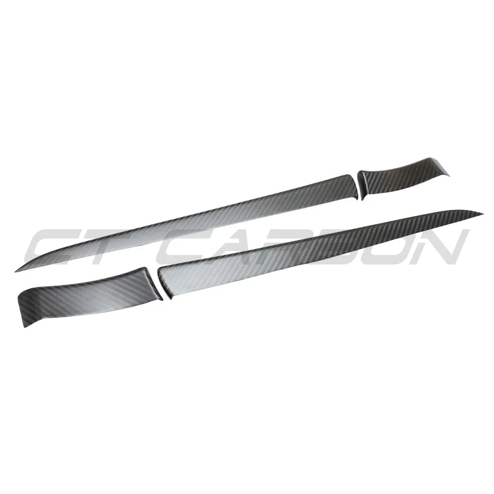 TESLA MODEL S 2021+ FACELIFT MATTE CARBON FIBRE DOOR TRIM ADD ON - Image 3