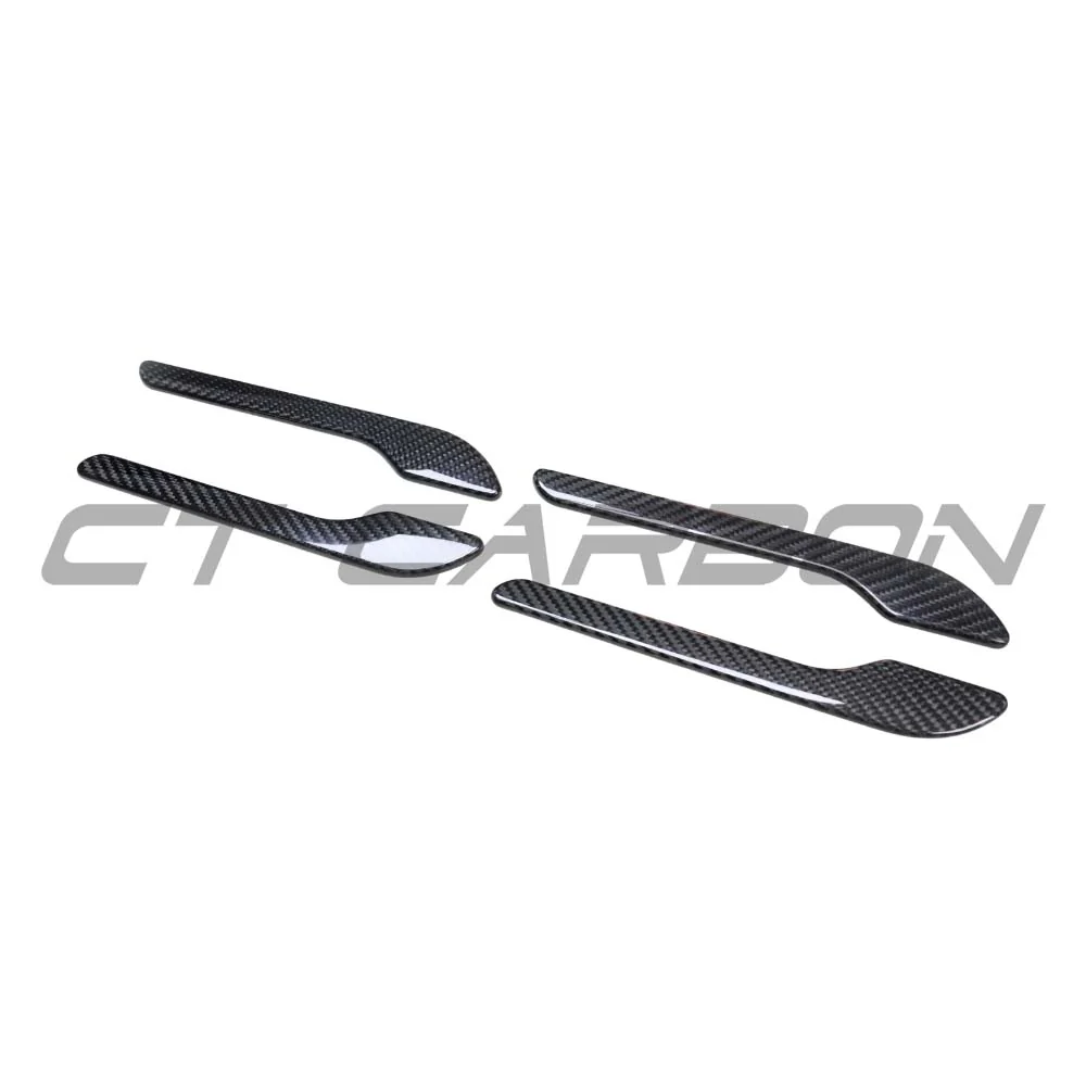 TESLA MODEL Y 2025+ FACELIFT DRY CARBON FIBRE DOOR HANDLE COVER - Image 2
