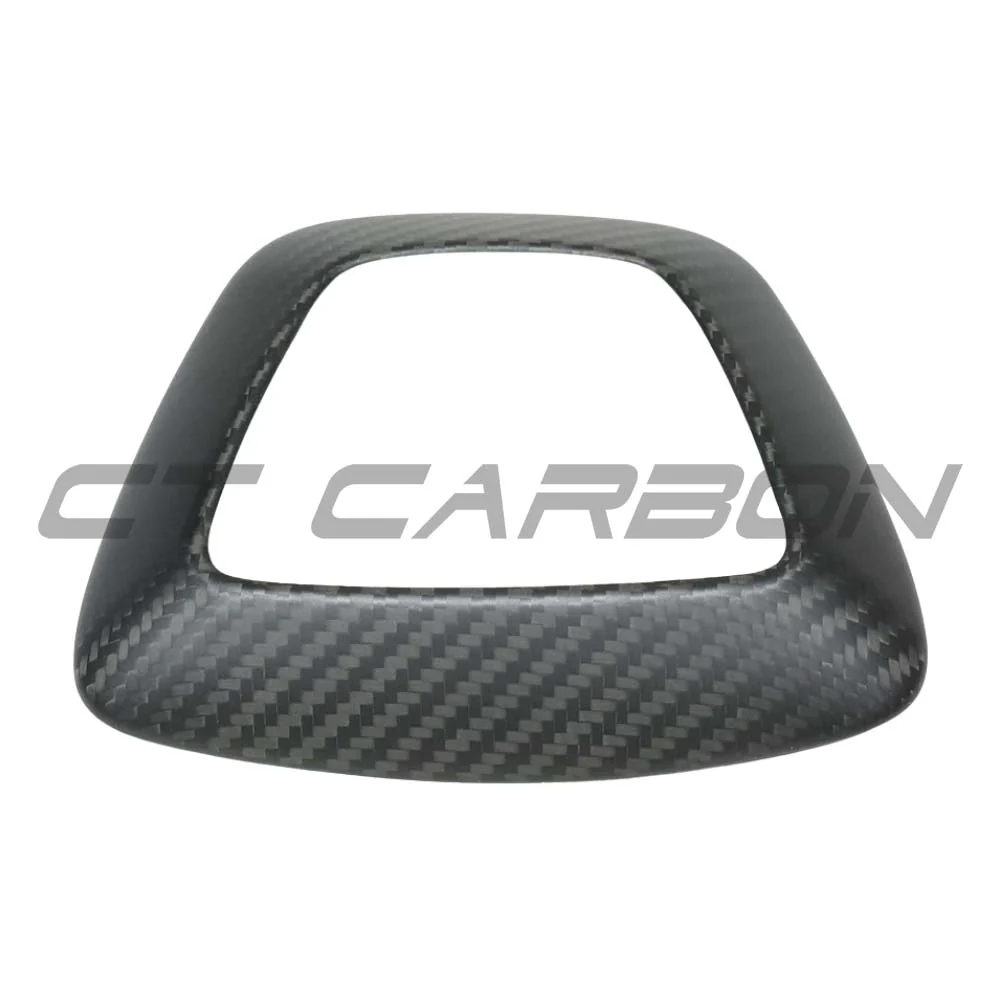 TESLA MODEL Y 2025+ FACELIFT MATTE DRY CARBON FIBRE STEERING WHEEL AIRBAG COVER - V1 - Image 3