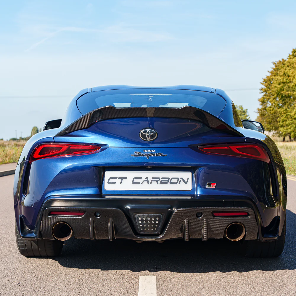 TOYOTA SUPRA 2019+ A90 CARBON FIBRE DIFFUSER ADD ON - Image 2