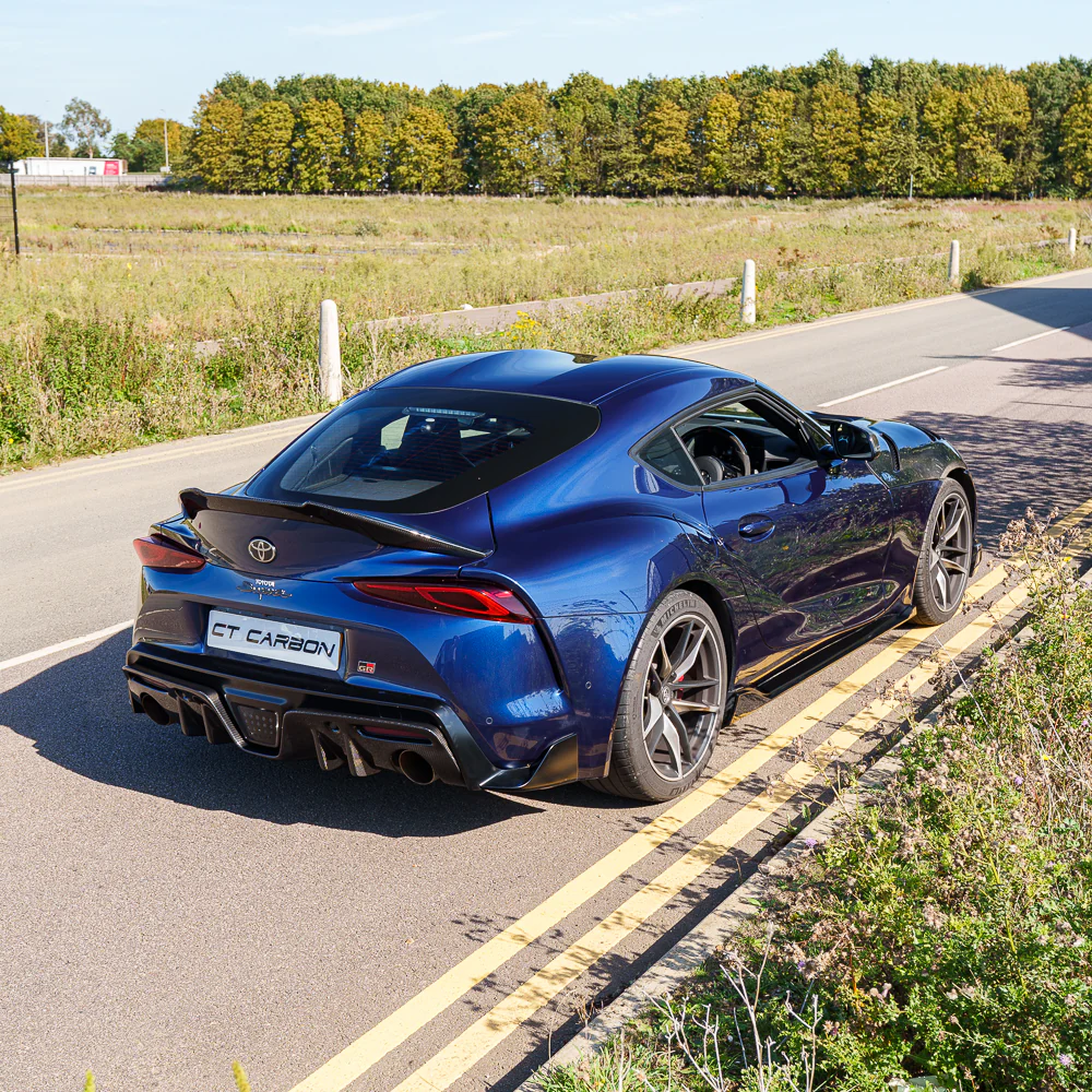 TOYOTA SUPRA 2019+ A90 CARBON FIBRE DIFFUSER ADD ON - Image 6