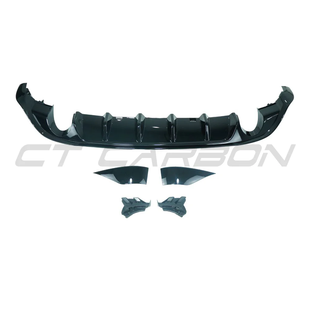 VOLKSWAGEN GOLF GTI/GTD MK7/7.5 2017-2020 GLOSS BLACK DIFFUSER - Image 2
