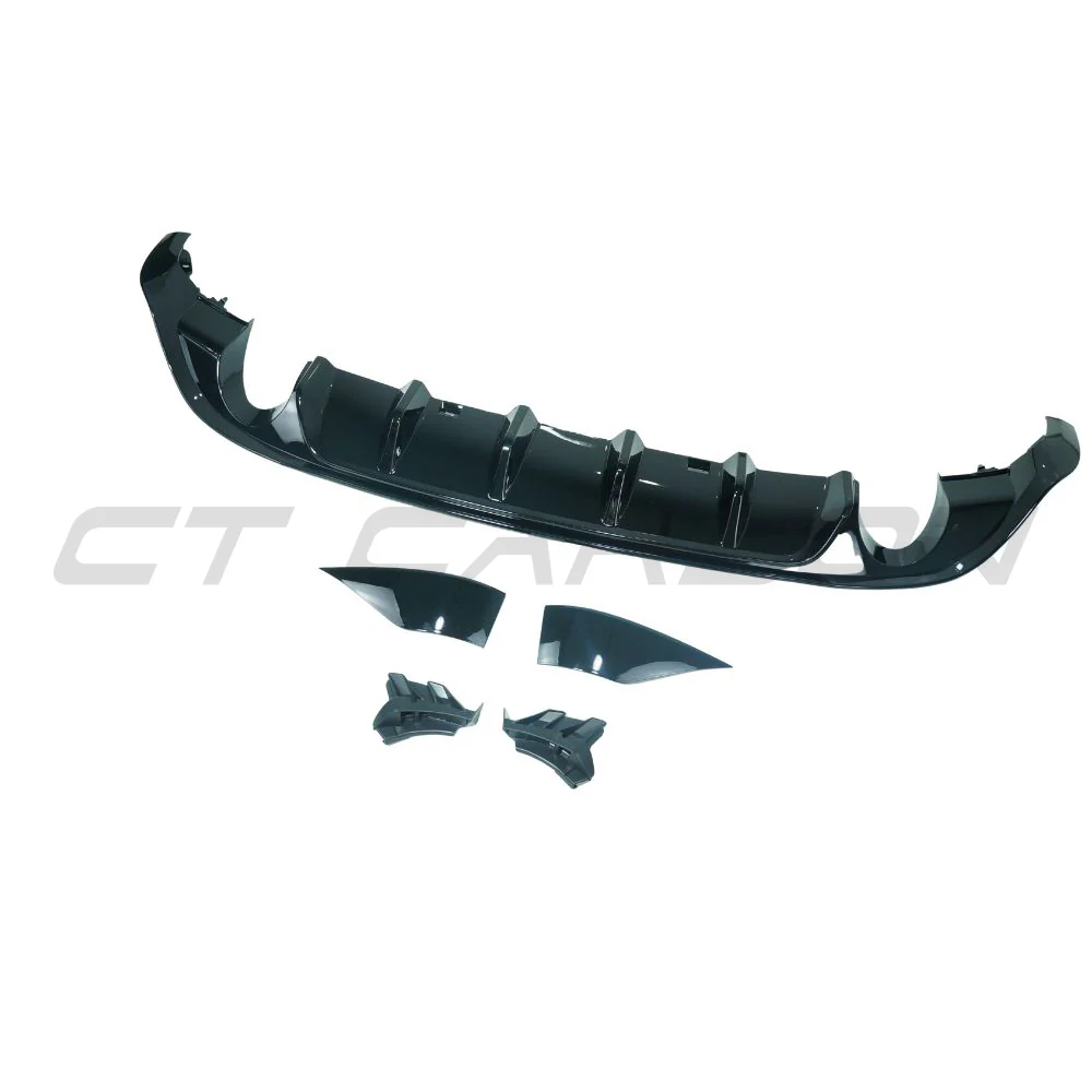 VOLKSWAGEN GOLF GTI/GTD MK7/7.5 2017-2020 GLOSS BLACK DIFFUSER - Image 4