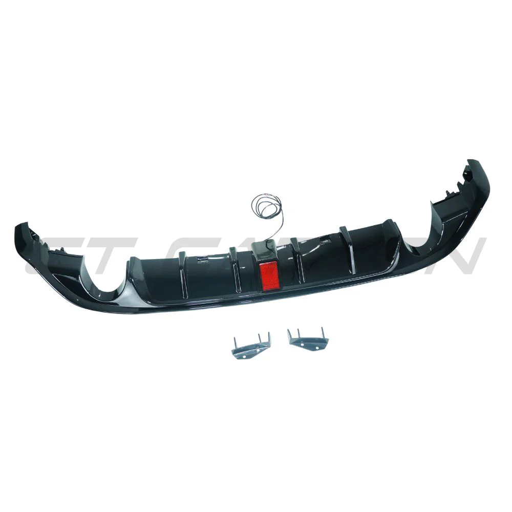 VOLKSWAGEN GOLF GTI/GTD MK7/7.5 2017-2020 GLOSS BLACK DIFFUSER WITH LED LIGHT - Image 4